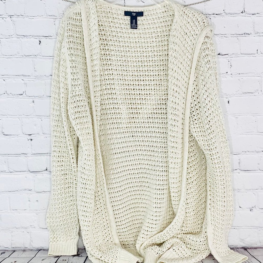 Long Sleeve Cream Hooded Cardigan